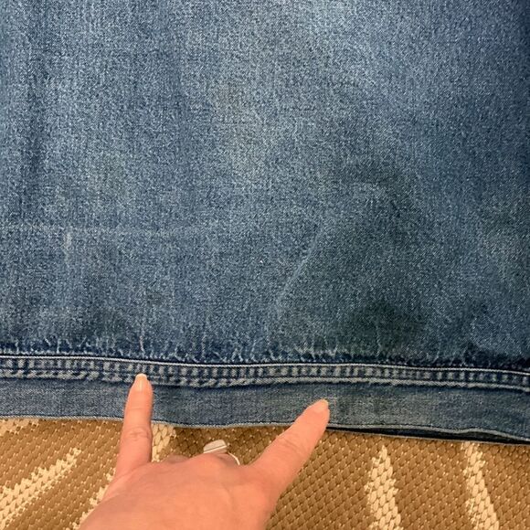 Vtg Rare Distressed & Faded Lightweight OshKosh B’Gosh Denim Workwear Jacket 44R - Picture 11 of 17